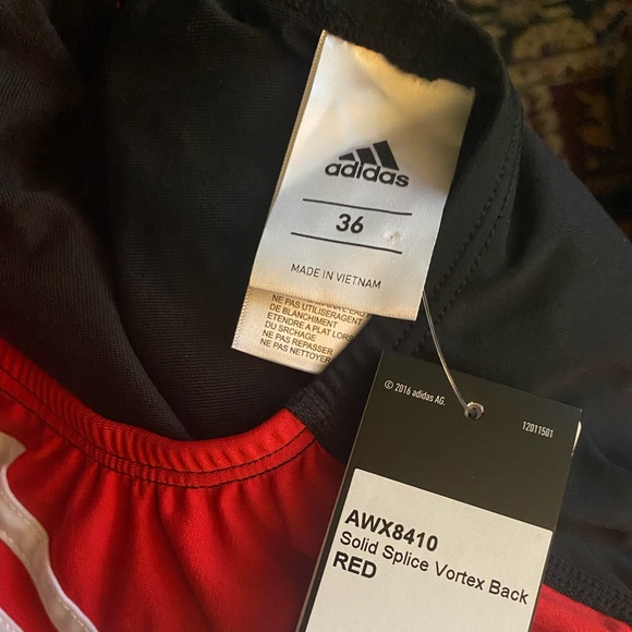 SOLD//Adidas NWT Splice Vortex Back One Piece Swimsuit - Picture 9 of 10